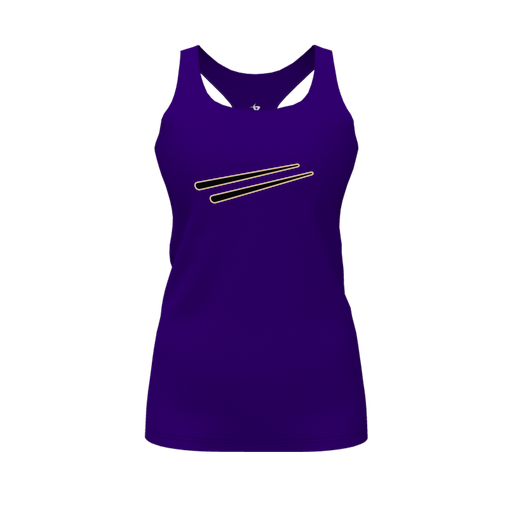 [FT0TRBPP-FYS-LOGO2] Decker Racerback Tank Top (Female Youth S, Purple, Logo 2)