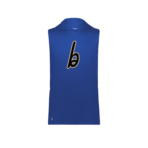 [222590.060.XS-LOGO3] Men's CoolDry Sleeveless Hoodie (Adult XS, Royal, Logo 3)