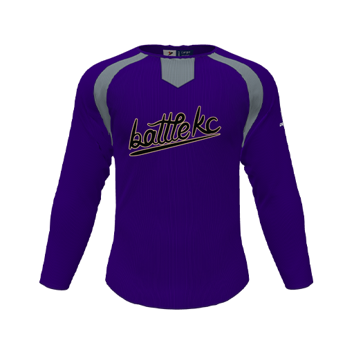 [CUS-DFW-PULL-FLC-CNK-LSL-PUR-YS-LOGO1] Pullover (Youth S, Purple, Logo 1)
