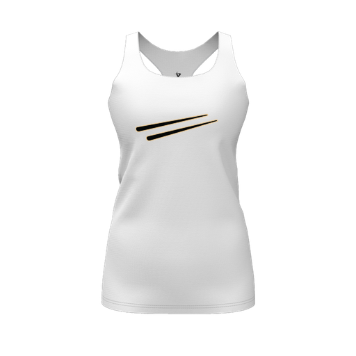 [FT0TRBWH-FYS-LOGO2] Decker Racerback Tank Top (Female Youth S, White, Logo 2)