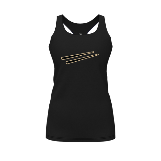 [FT0TRBBK-FYS-LOGO2] Decker Racerback Tank Top (Female Youth S, Black, Logo 2)