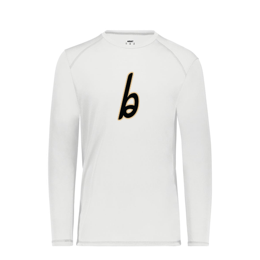 [6845.005.S-LOGO3] Men's SoftTouch Long Sleeve (Adult S, White, Logo 3)