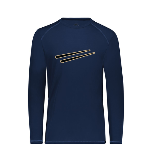 [6845.065.S-LOGO2] Men's SoftTouch Long Sleeve (Adult S, Navy, Logo 2)