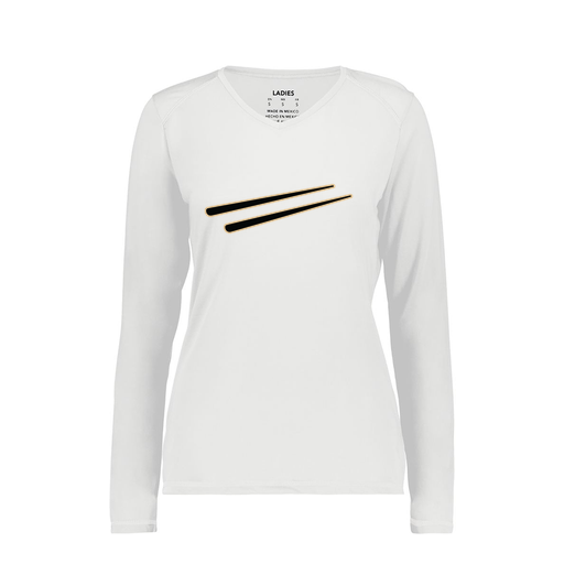 [6847.005.XS-LOGO2] Women's SoftTouch Long Sleeve (Female Adult XS, White, Logo 2)