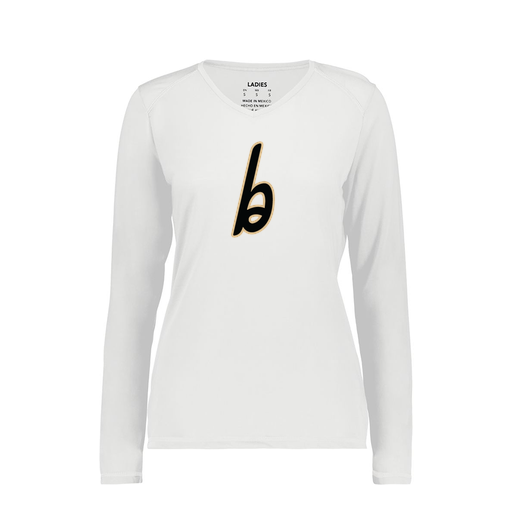 [6847.005.XS-LOGO3] Women's SoftTouch Long Sleeve (Female Adult XS, White, Logo 3)