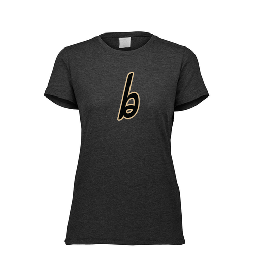 [FTSCUBBK-FAXS-LOGO3] Decker Women's Tri-Blend T-Shirt - Short Sleeve (Female Adult XS, Black, Logo 3)
