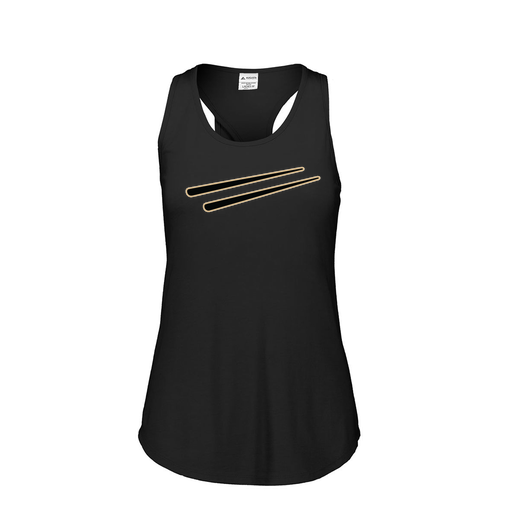 [FT0TUBBK-FAS-LOGO2] Ladies Tri Blend Tank Top (Female Adult S, Black, Logo 2)