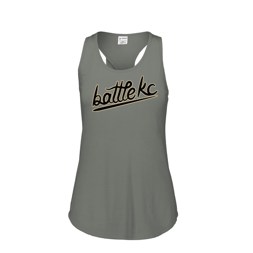 [FT0TUBGY-FAS-LOGO1] Ladies Tri Blend Tank Top (Female Adult S, Gray, Logo 1)