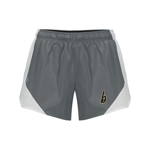 [229489.R04.S-LOGO3] Girls Olympus Shorts (Female Youth S, Gray, Logo 3)