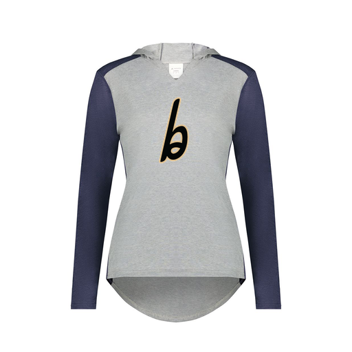 [6902.29V.XS-LOGO3] Ladies Vintage Hoodie (Female Adult XS, Navy, Logo 3)