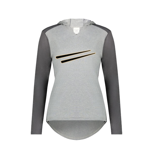 [6902.30V.XS-LOGO2] Ladies Vintage Hoodie (Female Adult XS, Gray, Logo 2)