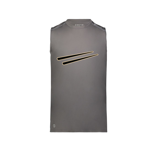 [222593.98D.S-LOGO2] Men's CoolDry TankTop (Adult S, Gray, Logo 2)