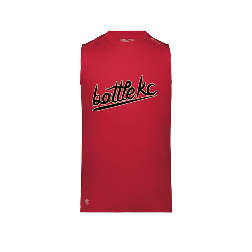 [222593.083.S-LOGO1] Men's CoolDry TankTop (Adult S, Red, Logo 1)