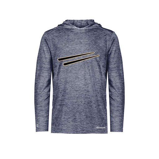 [FOLHCGNV-AS-LOGO2] Men's Charge Hoodie (Adult S, Navy, Logo 2)