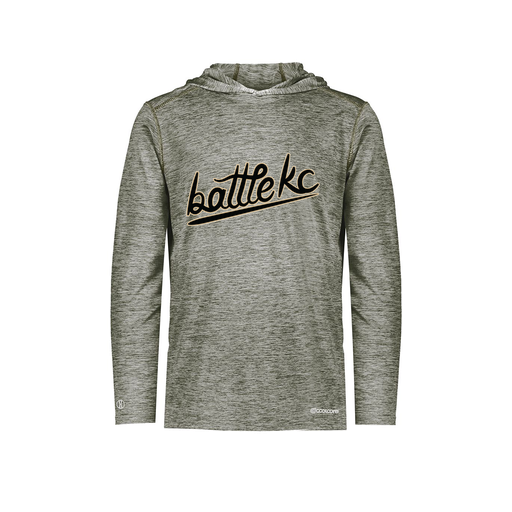 [FOLHCGGY-AS-LOGO1] Decker Men's Charge Hoodie (Adult S, Gray, Logo 1)