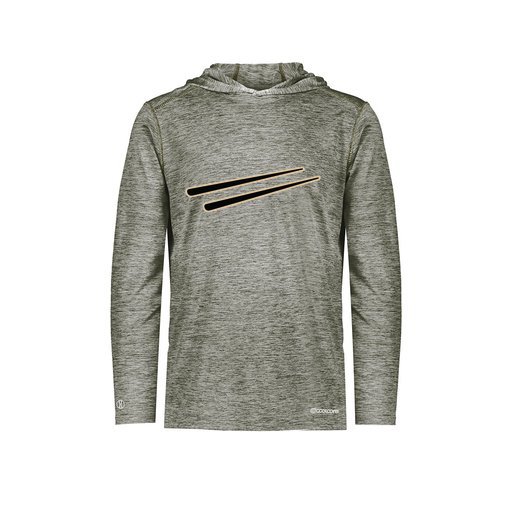 [FOLHCGGY-AS-LOGO2] Decker Men's Charge Hoodie (Adult S, Gray, Logo 2)