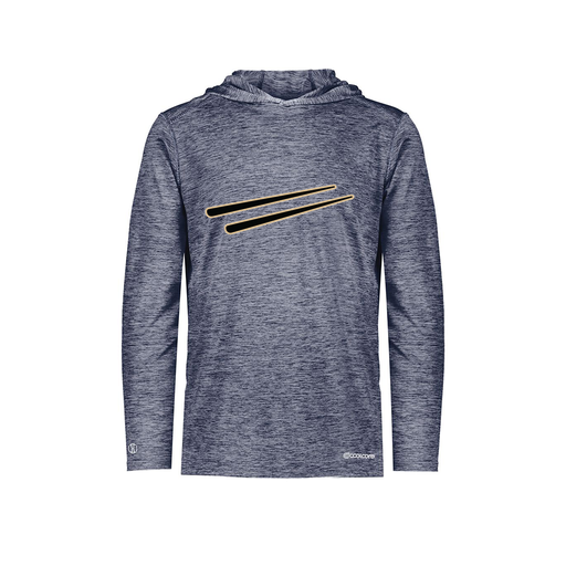 [FOLHCGNV-YS-LOGO2] Decker Youth Charge Hoodie (Youth S, Navy, Logo 2)