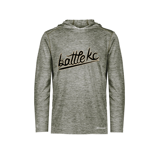 [FOLHCGGY-YS-LOGO1] Decker Youth Charge Hoodie (Youth S, Gray, Logo 1)