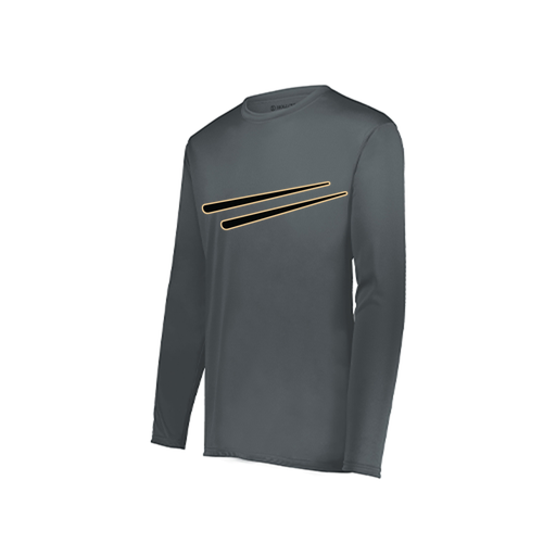 [222822.059.XS-LOGO2] Men's LS Smooth Sport Shirt (Adult XS, Gray, Logo 2)