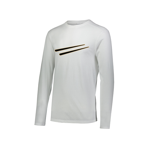 [FTLCUBWH-AXS-LOGO2] Decker Men's Tri-Blend T-Shirt - Long Sleeve (Adult XS, White, Logo 2)