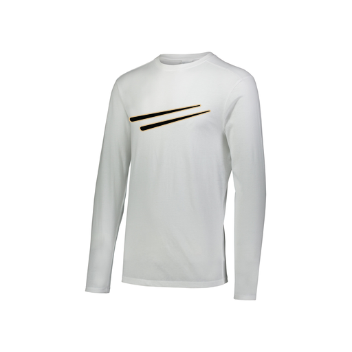 [FTLCUBWH-YS-LOGO2] Decker Youth Tri-Blend T-Shirt - Long Sleeve (Youth S, White, Logo 2)