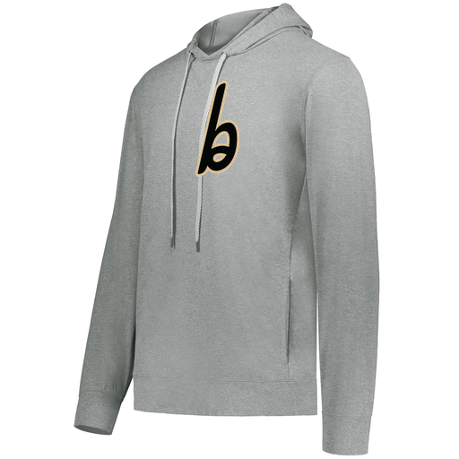 [222698.013.S-LOGO3] YOUTH VENTURA THIN KNIT HOODIE (Youth S, Silver, Logo 3)