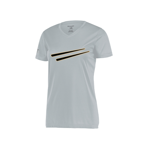 [222820.099.S-LOGO2] Ladies Movement Dri Fit Shirt (Female Adult S, Silver, Logo 2)